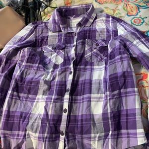 Plaid long sleeve shirt